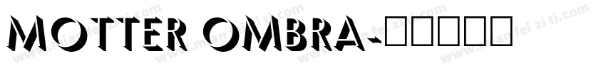 Motter Ombra字体转换